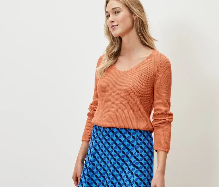Strickpullover, peach