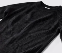 Strickpullover, schwarz