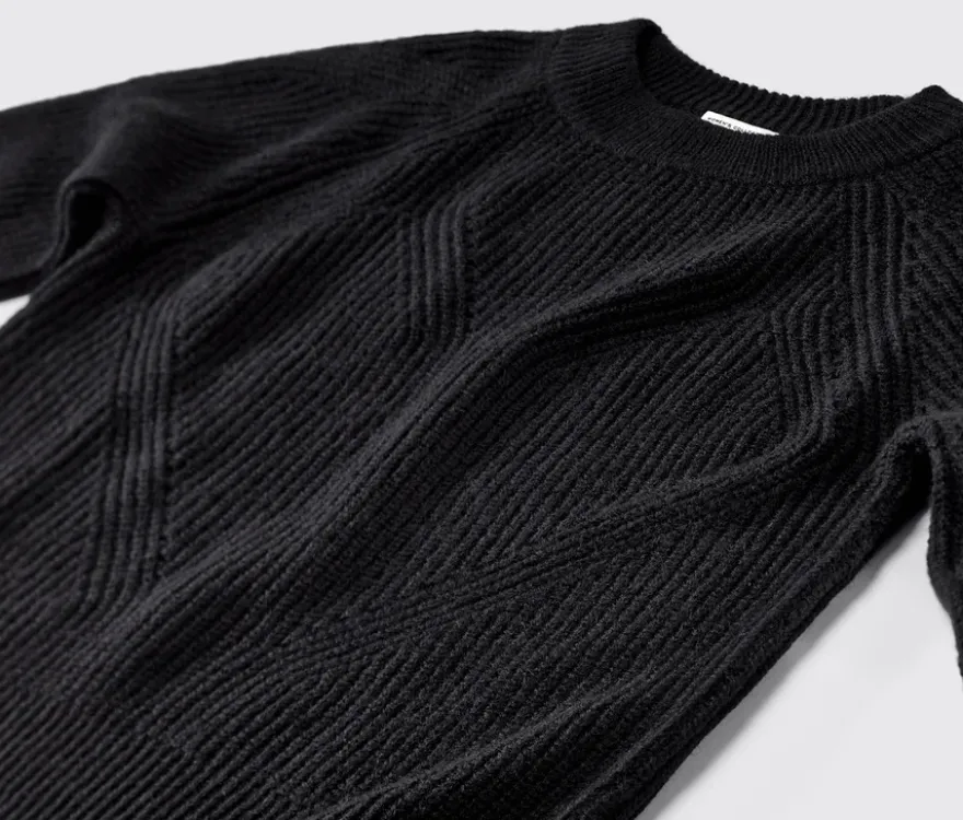 Strickpullover, schwarz