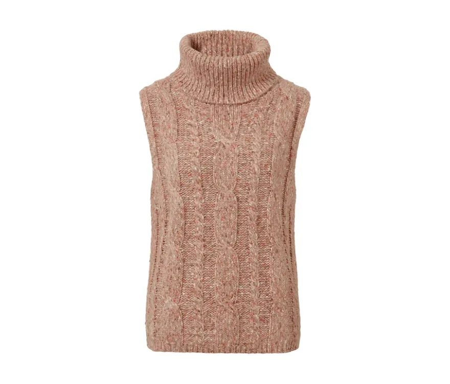 Strickpullunder mit Zopfmuster