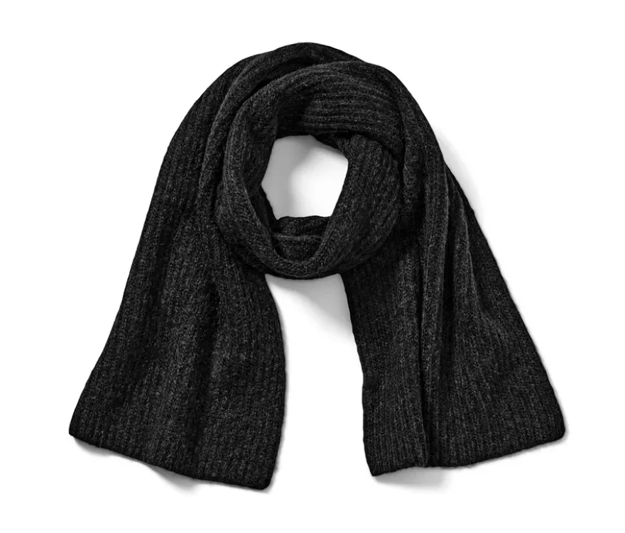 Strickschal, anthrazit
