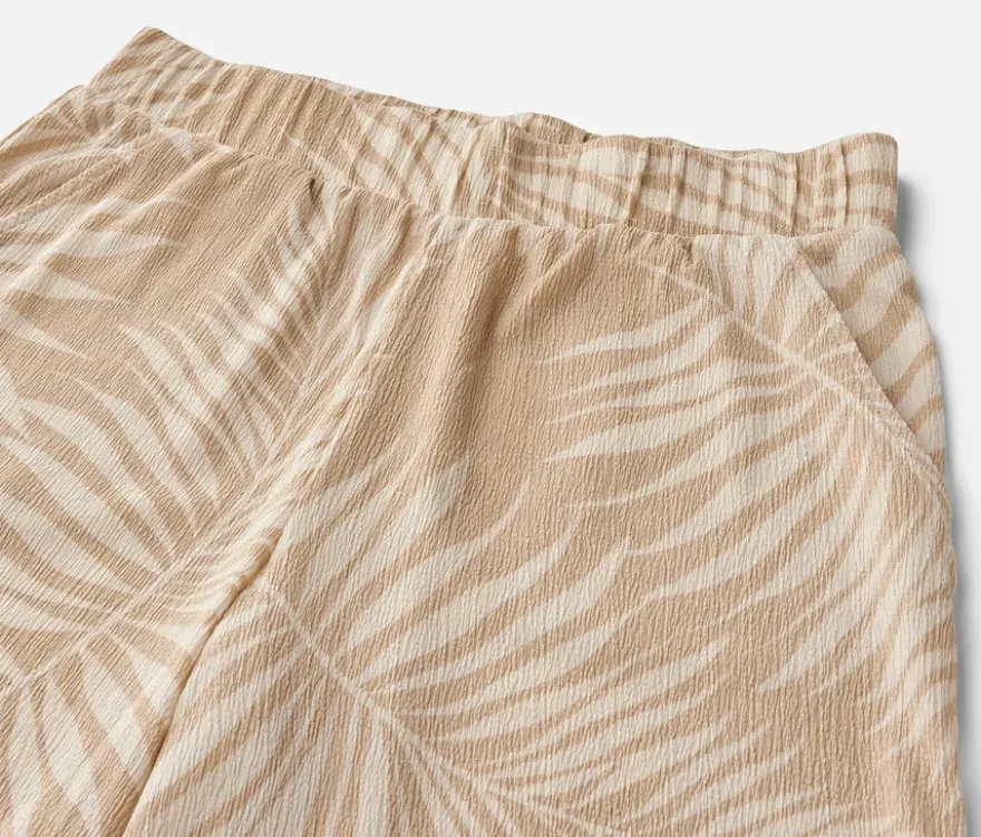 Strukturierte Palazzohose mit Alloverprint