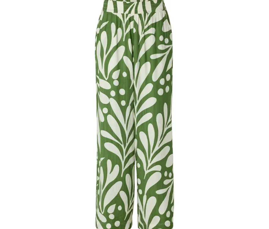 Strukturierte Palazzohose mit Alloverprint
