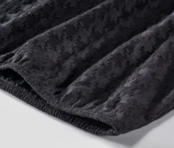 Strukturiertes Langarmshirt, schwarz