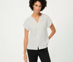 Strukturiertes Olsen Shirt mit Knöpfen