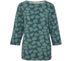 Strukturiertes Shirt, Alloverprint