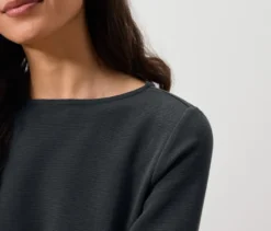 Strukturiertes Shirt, anthrazit