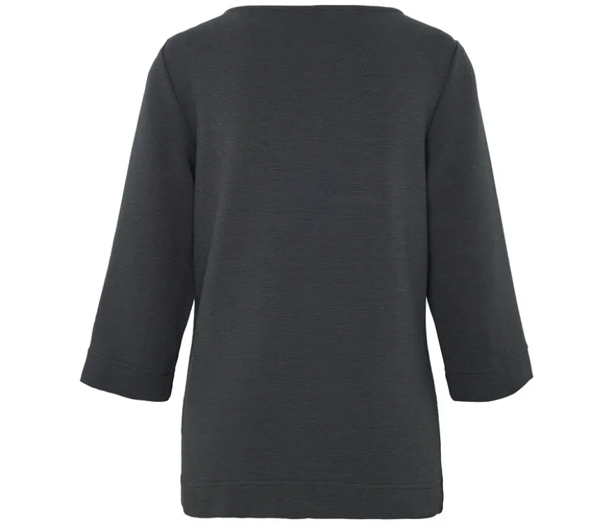 Strukturiertes Shirt, anthrazit