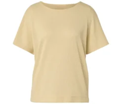 Strukturiertes Shirt, buttergelb