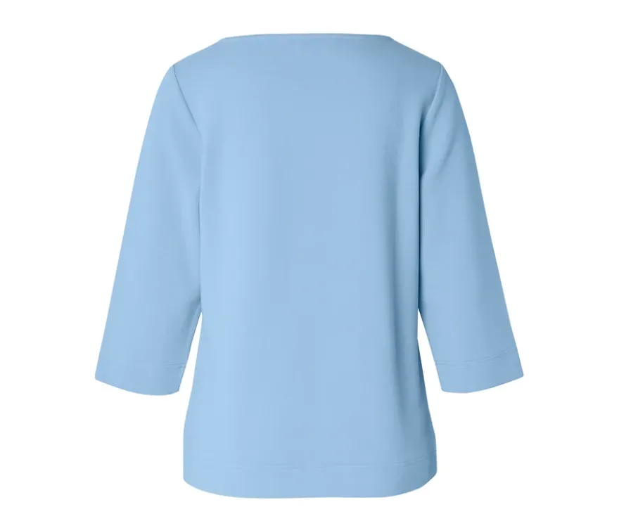 Strukturiertes Shirt, hellblau