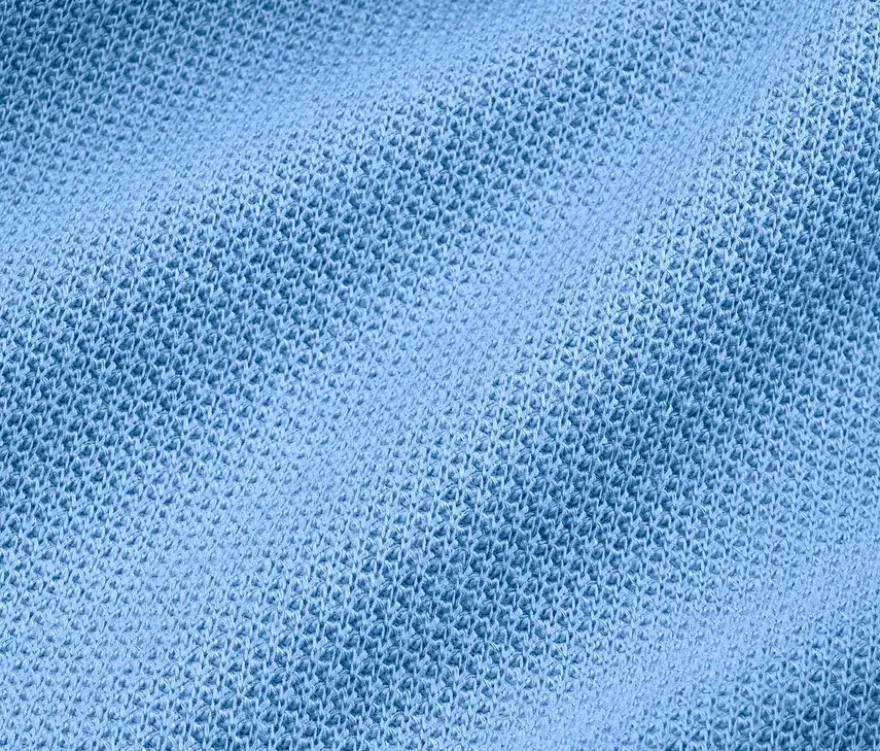 Strukturiertes Shirt, hellblau