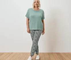 Strukturiertes Shirt, salbei