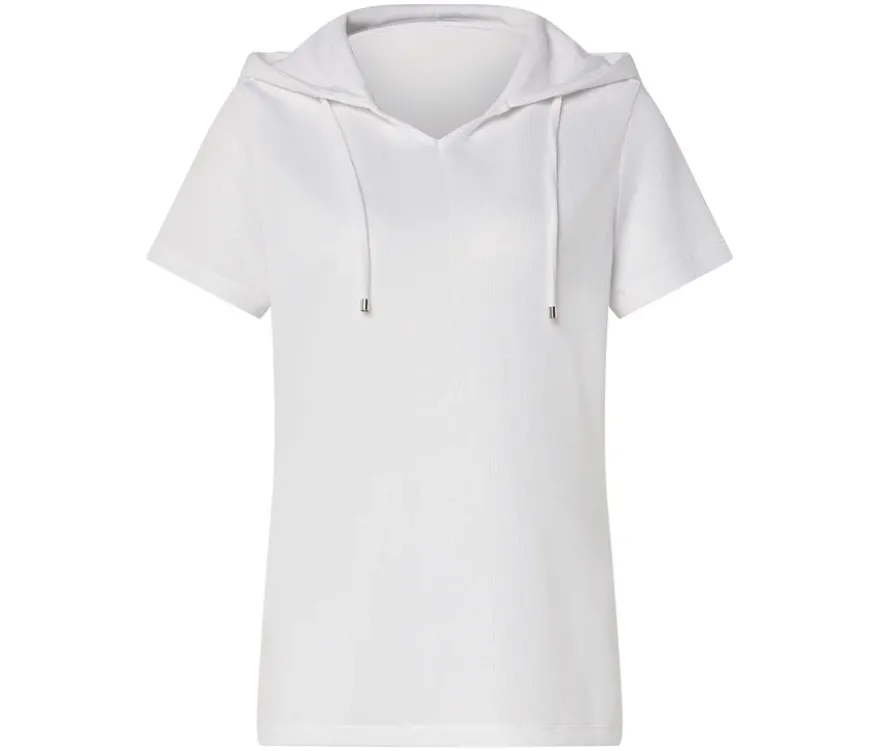 Strukturiertes Shirt, weiß