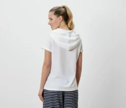 Strukturiertes Shirt, weiß