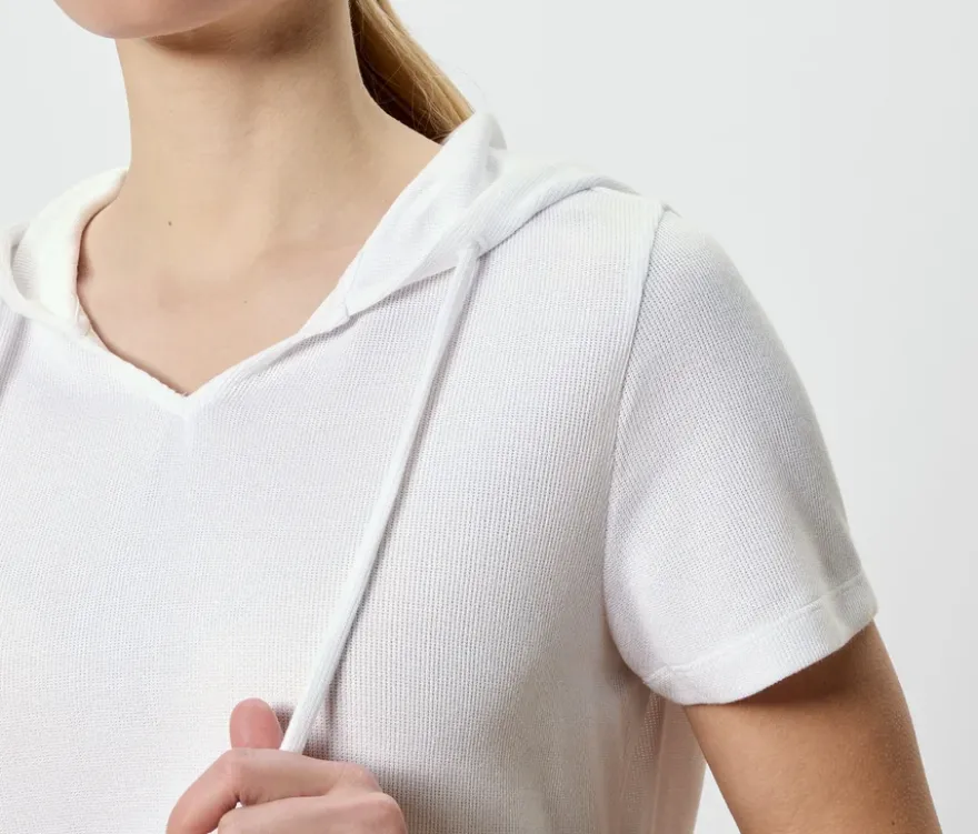Strukturiertes Shirt, weiß