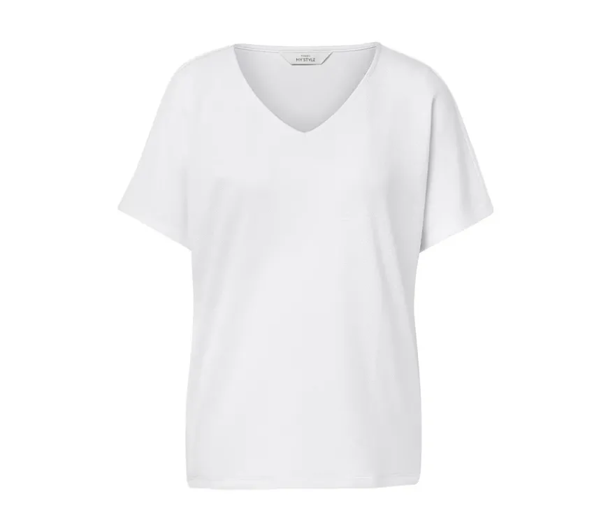 Strukturiertes Shirt, weiß