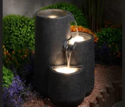 3-stufiger LED-Gartenbrunnen »Brahma«