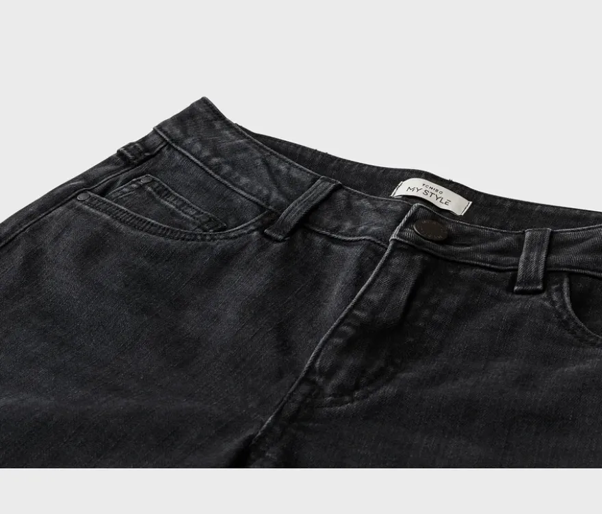 Super Wide Jeans ‒ Fit »Lexi«, black washed denim