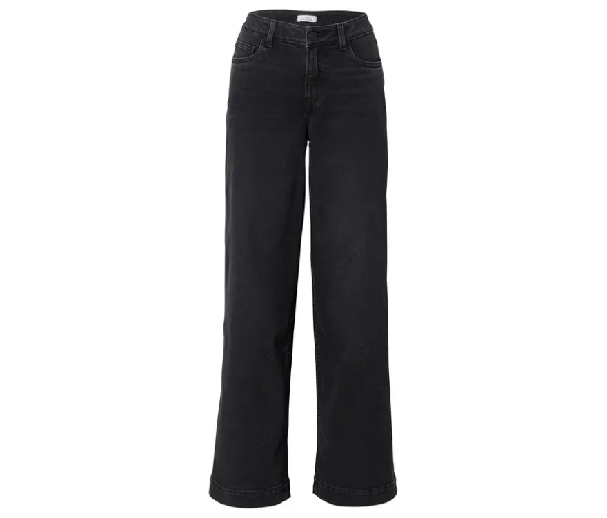 Super Wide Jeans ‒ Fit »Lexi«, black washed denim