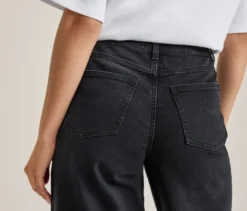 Super Wide Jeans ‒ Fit »Lexi«, black washed denim