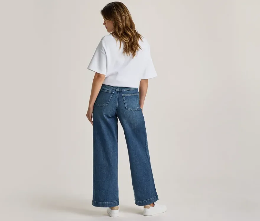 Super Wide Jeans ‒ Fit »Lexi«, mid blue denim