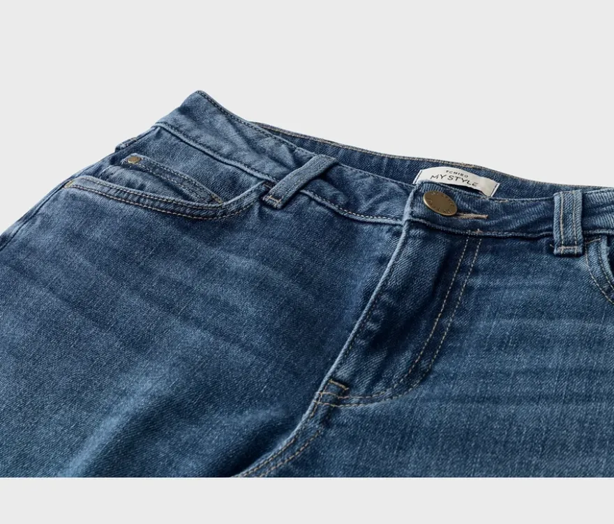 Super Wide Jeans ‒ Fit »Lexi«, mid blue denim