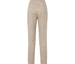 Sweathose, beige-weiß