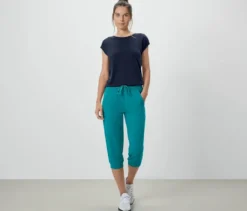 3/4-Sweathose, türkis