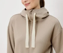 Sweatjacke, beige
