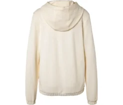 Sweatjacke, cremeweiß
