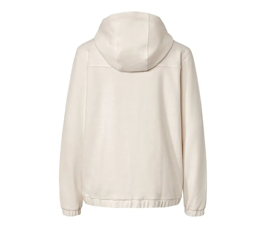 Sweatjacke, cremeweiß