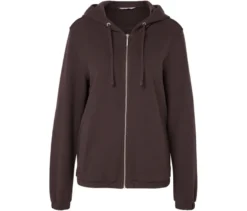 Sweatjacke, dunkelbraun