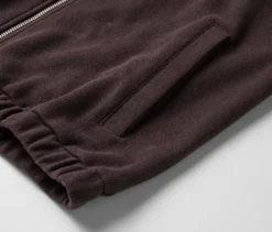 Sweatjacke, dunkelbraun