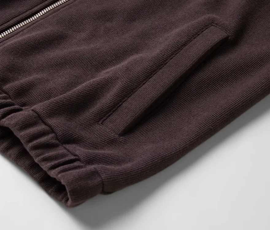 Sweatjacke, dunkelbraun