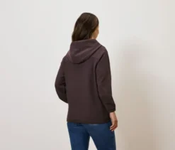 Sweatjacke, dunkelbraun