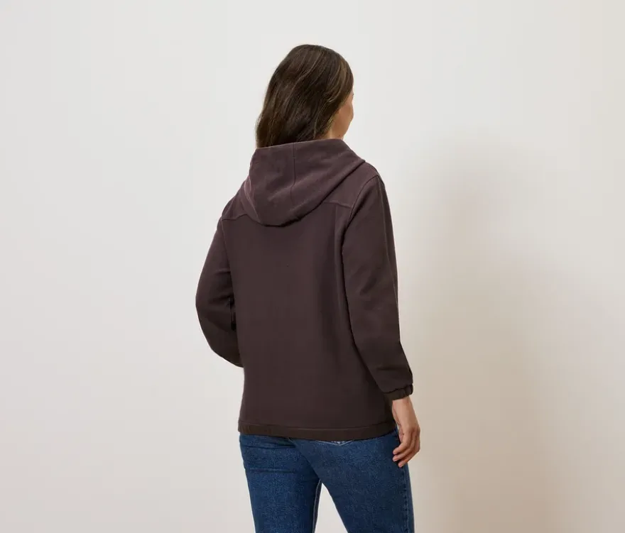Sweatjacke, dunkelbraun