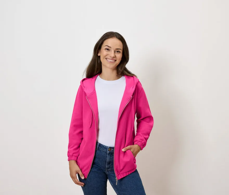 Sweatjacke, fuchsia