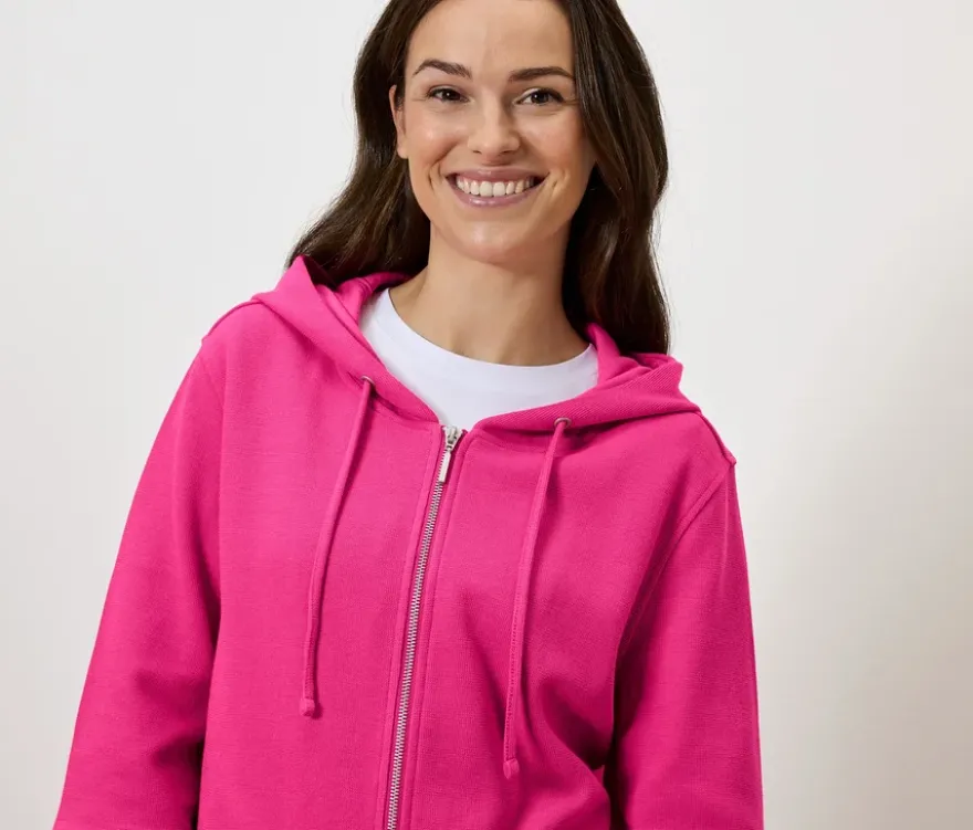 Sweatjacke, fuchsia
