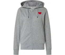 Sweatjacke, grau