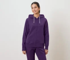 Sweatjacke, lila