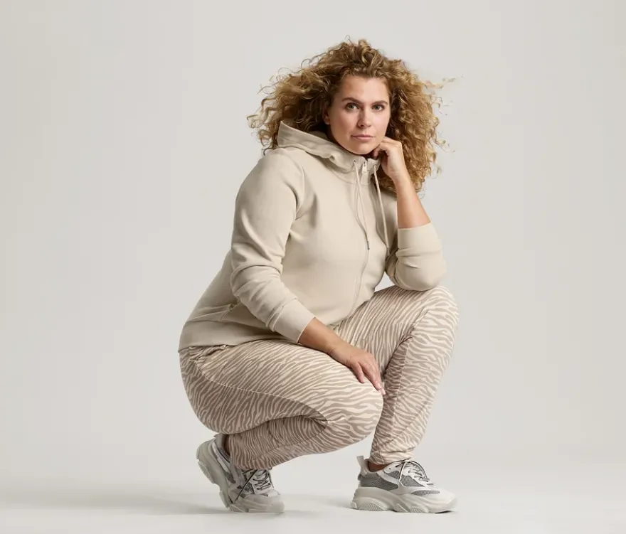 Sweatjacke, offwhite