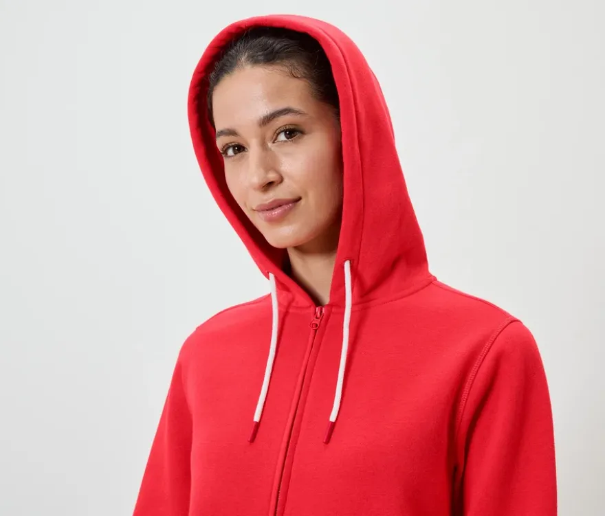 Sweatjacke, rot
