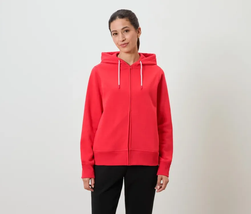 Sweatjacke, rot