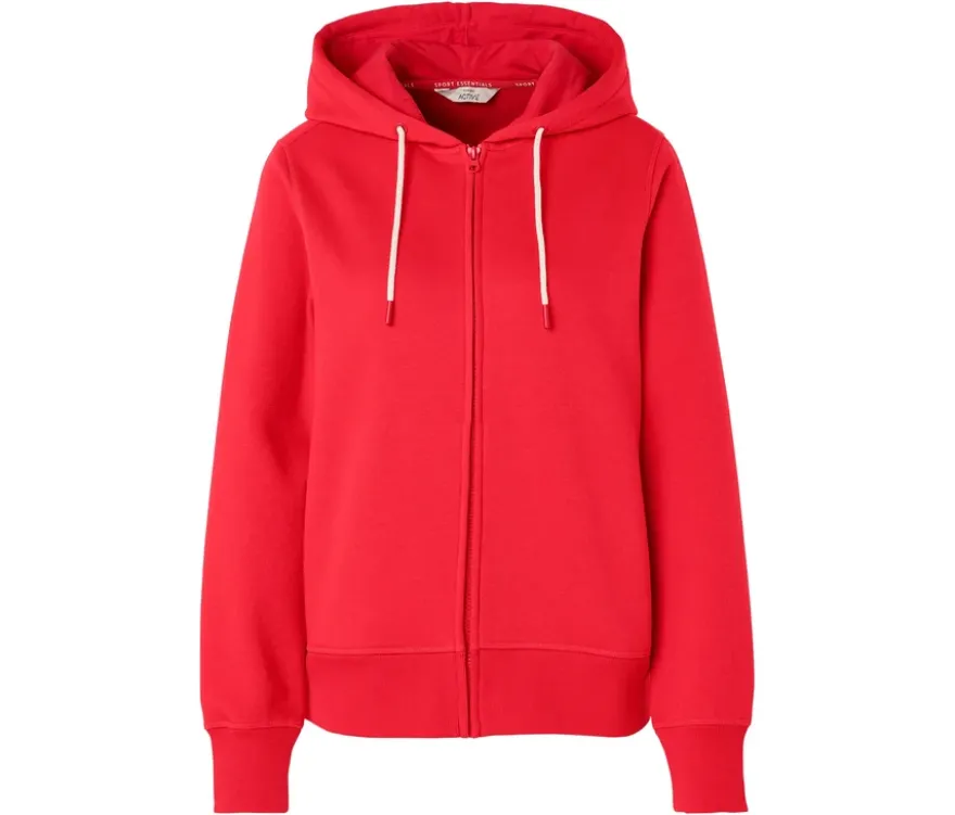 Sweatjacke, rot