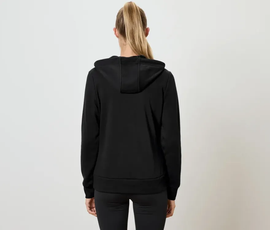 Sweatjacke, schwarz