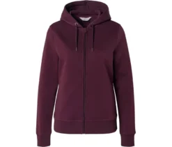 Sweatjacke, weinrot