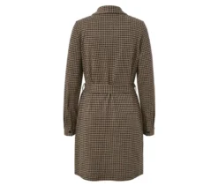 Sweatkleid mit Hahnentritt-Jacquard