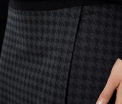 Sweatrock mit Hahnentritt-Jacquard