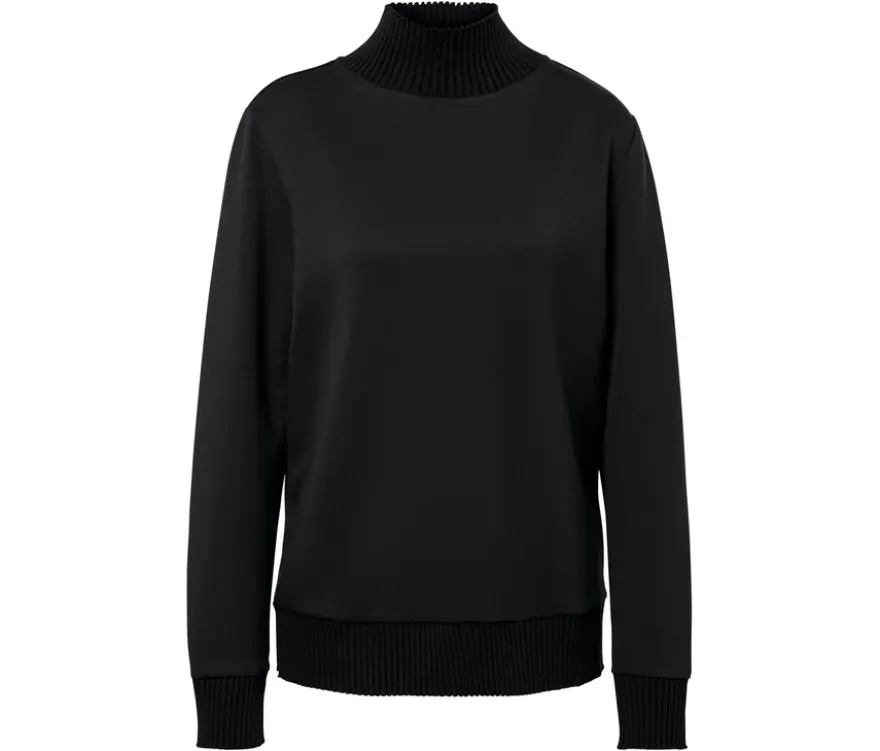 Sweatshirt aus Modal-Mix, schwarz