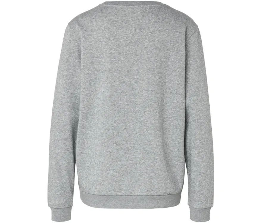 Sweatshirt, grau meliert